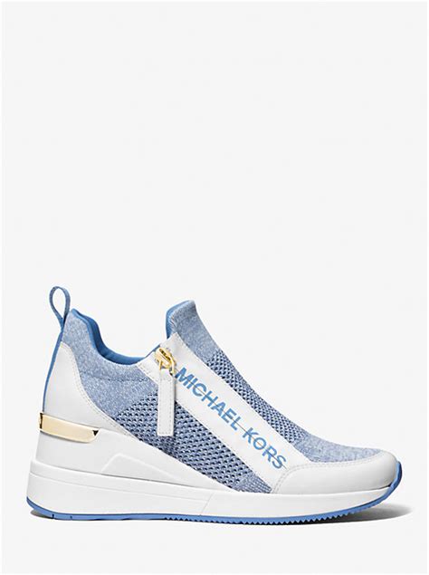 navy michael michael kors knits|Willis Stretch Knit Trainer .